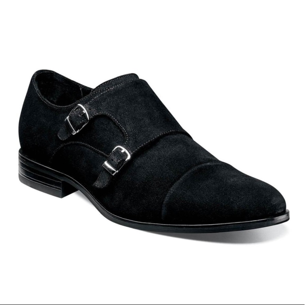 Stacy Adams Black Slocomb Leather Loafers 8